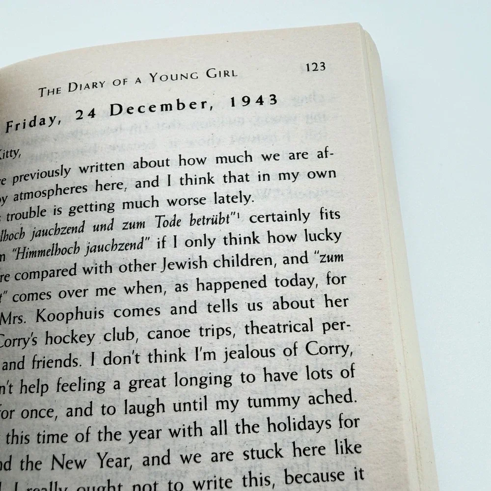 Anne Frank‎ The Diary of a Young Girl Paperback Eleanor Roosevelt Intro WWII